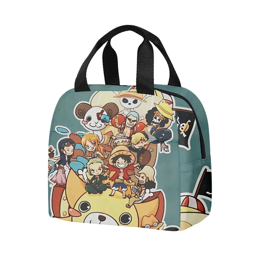 Cool Luffy Zoro Ace Lunch Bag ONE PIECE Anime Resuable Cooler Thermal ...