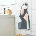 thumbnail image 3 of Yayeee 100% Cotton Hand Towels for Bathroom 16" x 28" Soft Absorbent Kitchen Towel, Black Cubes, 3 of 7