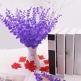 thumbnail image 4 of Wosthever 20 plantas artificiales realistas, flores artificiales para decoración del hogar, hojas de boda, apariencia realista, bajo Plantas Artificiales Negro Eucalipto, 4 of 6