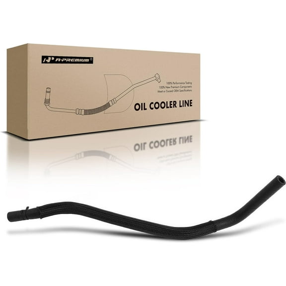 A-Premium Inlet Engine Oil Cooler Line Hose Assembly Compatible with Ford Crown Victoria 2009 2010 2011 V8 4.6L