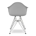 thumbnail image 5 of Aron Living Tower 18" Plastic and Chrome Steel Armchairs in Gray (Set of 2), 5 of 6