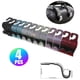 thumbnail image 4 of Sidaley Paquete de 4 ganchos de plástico para reposacabezas de automóvil, portátil, desmontable, 2 en 1, asiento trasero de 360 ​​grados, bolsa de Ventana automotriz Negro Sidaley VI015497-01B, 4 of 6