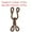 Brown, variant on Sewing Hooks and Eye, 12pack Polyester Covered Hooks and Eyes Closure for Clothing(Yellow, 23mm Length)