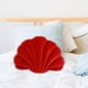thumbnail image 5 of Almohada de concha, almohadas de concha, almohada decorativa temática, almohada sólida para sofá Rojo, 5 of 8