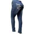 thumbnail image 3 of jack david womens plus size jeans stretchy blue denim jean pants, 3 of 3