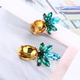 thumbnail image 2 of Pineapple Drop Earrings Oval Marquise Cubic Zirconia Women Ginger Lyne Collection, 2 of 5
