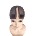 thumbnail image 1 of U Shaped Wig Mesh Cap 4*5inch Black Double Velvet Lace Wig Cap, 1 of 9