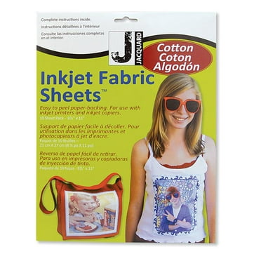 Jacquard Inkjet Cotton Sheet, 8.5" x 11", 10/Pkg.