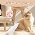thumbnail image 3 of Cat Grooming Trimmer, Cat Trimmer, Cordless Pet Shaver, Low Noise Waterproof Rechargeable, for for Cats, Small Dogs & Animals Paws, Ears, Rump, Face, Eyes（white）, 3 of 5
