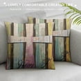 thumbnail image 3 of Easter Pillow Covers Set of ,Striped Decorations Holiday Farmhouse Spring Pillow Case for Home Sofa Couch Decor AA, 3 of 5