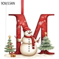 thumbnail image 2 of Christmas Ornaments, 2D Acrylic Letter Pendants 9cm, Personalized Tree Decor for Holiday Home Displays, 2 of 2