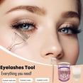 thumbnail image 1 of Feltree 3 in 1 Eyelash Application Tool Kit | Eyelash Separator Metal Teeth Mascara Comb Portable Curler and Applicator Set Tweezers Extensions Clips Eyelashes, 1 of 8