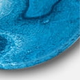 thumbnail image 3 of Designart 'Abstract Blue Marble Composition II' Modern Circle Metal Wall Art 29x29 - Disc of 29, 3 of 5