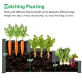 thumbnail image 5 of Outdoor Raised Garden Bed, 4FT x 4FT Wooden Raised Bed for Gardening, 3-Tier Modular Planter Box for Outdoor Patio Vegetables Flower Fruits, Brown, 5 of 6