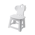 thumbnail image 2 of Taburete con escalón para niños, silla plegable, taburete de cocina con soporte trasero para jardín, dormitorio, hogar, senderismo, sala de estar Dinosaurio, 2 of 8