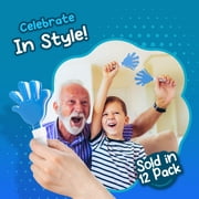 Windy City Novelties 12-Pack 7-Inch Mini Hand Clappers - Bulk Noisemakers for Parties, Celebrations, and Events - Blue