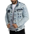 thumbnail image 5 of X RAY Jeans Mens Denim Jacket, Acid Stone, 2XL, 5 of 10