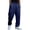 Dark Blue, variant on WIZUTIZ Mens Casual Baggy Pants Wide Leg Travel Pants Streetwear Joggers with Pockets