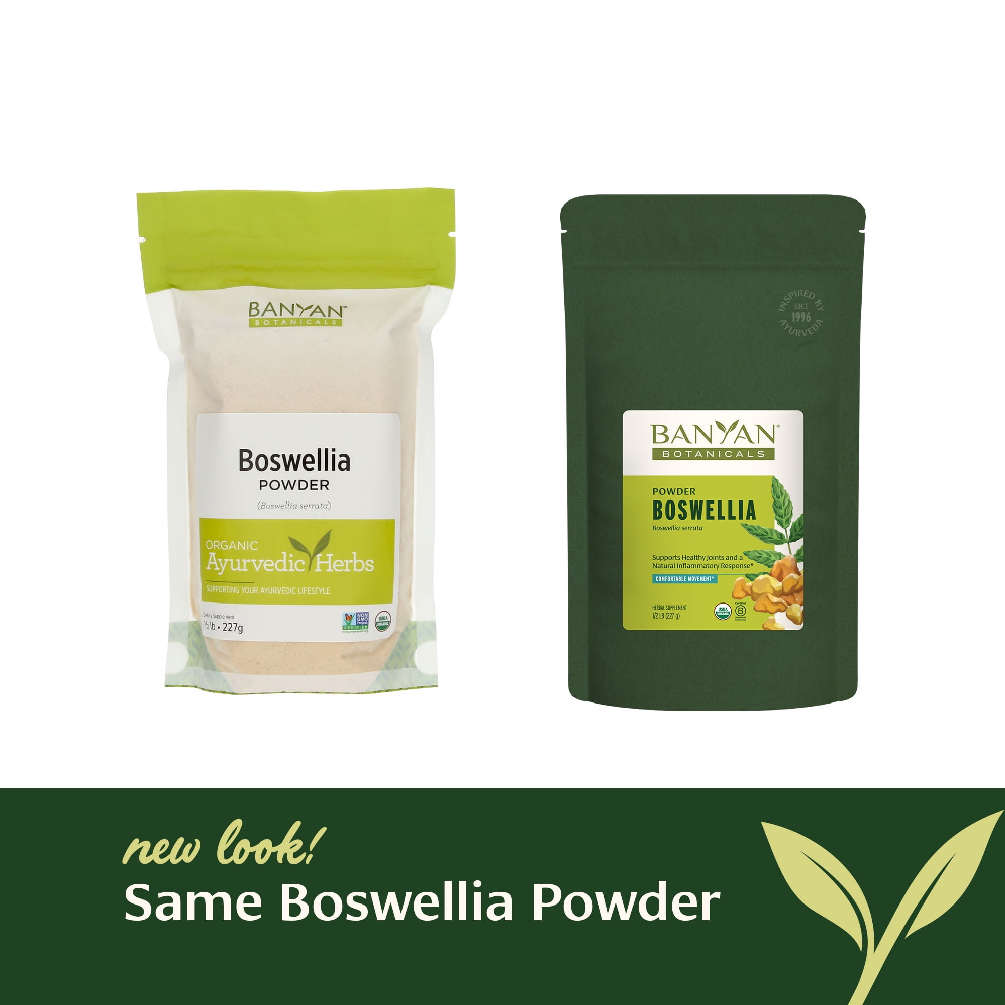 Banyan Botanicals Boswellia Powder – Organic Frankincense Resin (Boswellia Serrata) – Traditional Ayurvedic Joint Health Supplement* – 1/2 lb. – Non-GMO Sustainably Sourced Vegan