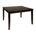 thumbnail image 3 of Cherry Finish Counter Height Dining Table - Mango Wood, Transitional Style, Extendable Leaf, 54" - Perfect for Kitchen or Dining Room, 3 of 10