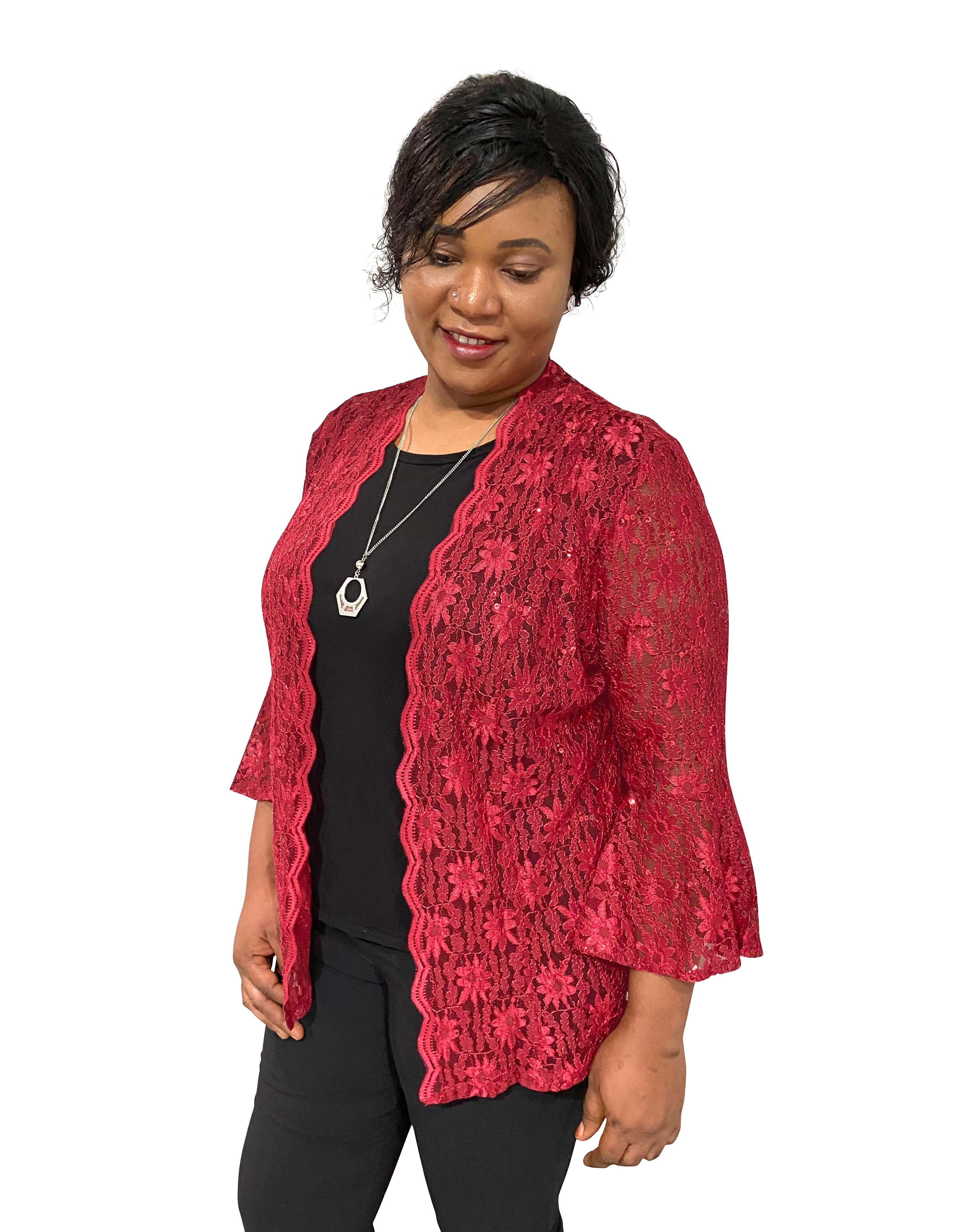 SLEEKTRENDS Plus Size Bell Sleeve Long 