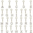 thumbnail image 5 of Glittering Initial Charm Keyring Alloy Pendant Individualized Bag Decoration Keyrings Pendant for Adults, 5 of 7