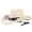 Beige, variant on Straw Cowboy Hat for Men Women, Wide Brim Sun Hat with Chin Strap, UV Protection Western Cowgirl Hat for Beach Travel Outdoor Beige