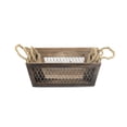 thumbnail image 5 of Set of 3 Tapered Wood Crates with Wire Panels, 5 of 7