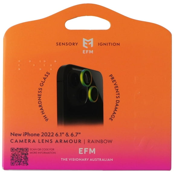 EFM Camera Lens Armour for Apple iPhone 14 / 14 Plus - Rainbow