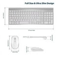 thumbnail image 4 of Wireless Keyboard Mouse Set Portable Mute Keyboard Mouse for PC Laptop Notebook Wireless Keyboard Mouse Set Portable Mute Keyboard Mouse Practical Computer Accessoriess Easy to Use Great, 4 of 8