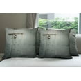 thumbnail image 6 of Ambesonne Grey Throw Pillow Cover 4 Pack, Warehouse Store Door Lock, 24", Charcoal Grey, 6 of 7