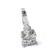 thumbnail image 3 of 1ct Diamond Cluster Halo Engagement Ring 14k White Gold, 3 of 3
