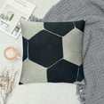 thumbnail image 2 of ARISTURING  Simple Soccer Ball Design Throw Pillow Case Personalized Cushion Cover New Home Office Decorative Square, 2 of 5