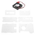 thumbnail image 4 of Estuche de acrílico para Raspberry Pi 4B con ventilador de refrigeración Juego de accesorios de carcasa transparente, 4 of 10