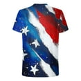 thumbnail image 4 of cllios 4th of July T-Shirts for Men American Flag Patriotic Tees Big & Tall Red White Blue Distressed Print Shirts Casual Short Sleeve Mens Shirts, 4 of 5