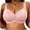 Pink, variant on Womens Front Closure Mastectomy Bra Basics Wireless Post for Silicone Women Breast Forms Prosthesis Bralette Coverage