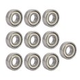 thumbnail image 1 of Ofertas Únicas 19mmx8mmx6mm 698ZZ Rodamientos de Bolas de Surco Profundo con Escudo de Acero Tono Plateado, paquete de 10, 1 of 4