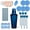 Blue, variant on Thyme & Table 31-Piece Purple Cocktail Shaker Set