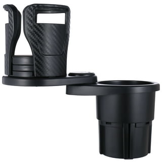 Gadjit Cup Keeper PLUS Car Cup Holder Adapter Expander with Storage, Black  Durable Plastic 