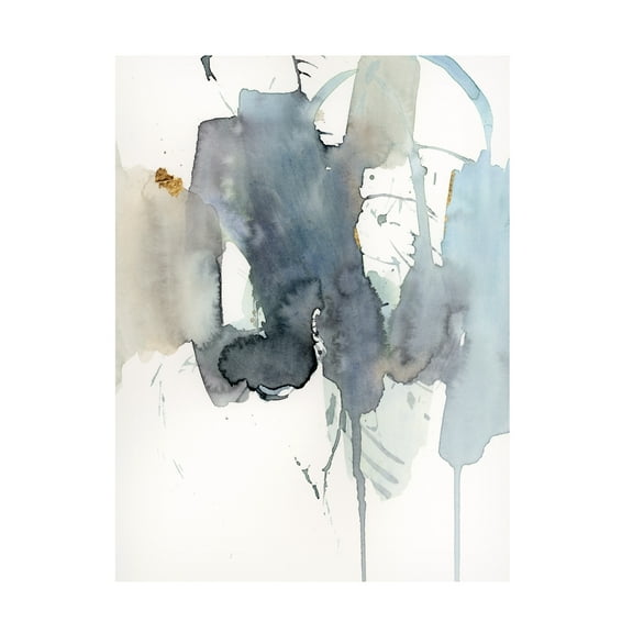 Victoria Barnes 'Indigo Splatter II' Canvas Art