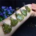 thumbnail image 2 of Qarigey Amuleto de meteorito para hombre, colgantes colgantes de aniversario, suave, elegante, para hacer joyería DIY, hallazgos, decoraciones de Ropa, zapatos y accesorios Miscelánea verde 10-15g, 2 of 6