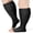 Black, variant on 1 Pairs Medical Sport Plus Size Compression Socks - 20-30mmHg Graduated Knee-High Support for Men & Women, Ideal for Soccer, Running, and Nurses