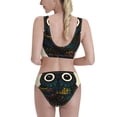 thumbnail image 3 of Daiia Owl with Mandala printed 2 piece Swimsuit Bikinis for Women High Waisted Racerback Bathing Suits Summer Tummy Control Scoop Neck Swimwear-Large, 3 of 8