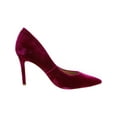 thumbnail image 2 of Sam Edelman Women's Hazel Neon Pink Velvet Ankle-High Pump - 8M, 2 of 3