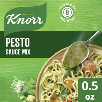 Knorr Sauce Mix Pesto Pasta Sauce, Cooks in 9 Minutes, No Artificial Flavors, No Added MSG, 0.5 oz