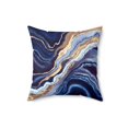 thumbnail image 4 of Geode Layers Square Pillow, Blue White Gold Abstract Natural Beauty Home Decor, Throw Pillow, Accent Pillow, Living Room Decor, Bedroom, 4 of 6