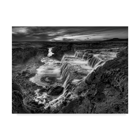 Trademark Fine Art 'Black And White Desert View II' Canvas Art by David Drost