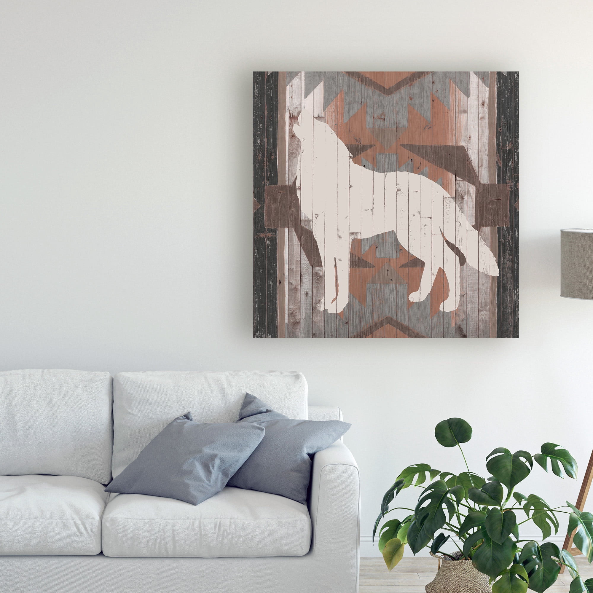 Trademark Fine Art 'Southwest Lodge Silhouette II' Canvas Art by Vision Studio
