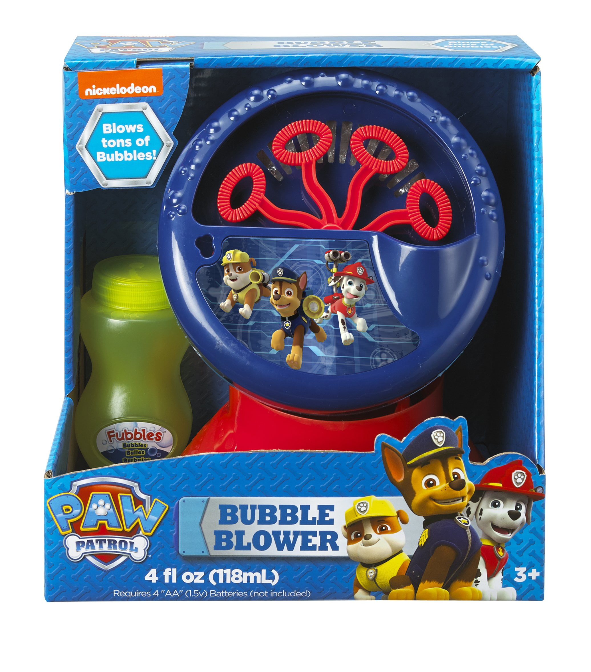 Little Kids Paw Patrol Motorized Bubble Machine (Includes 4 Fl Oz Of