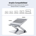 thumbnail image 3 of UGREEN Soporte para Laptop Aluminio, &Aacute;ngulo Altura Ajustable, Base para Laptop Plegable, Ergon&oacute;mica Stand con Mejor Ventilaci&oacute;n para MacBook, MateBook, IdeaPad, HP Ace, 3 of 7